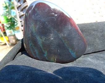 Natural Indonesia Purple Amber Stone 153 gr, Full Polished Sumatra Amber Crystal, Meditation Reiki Gift 26ML202
