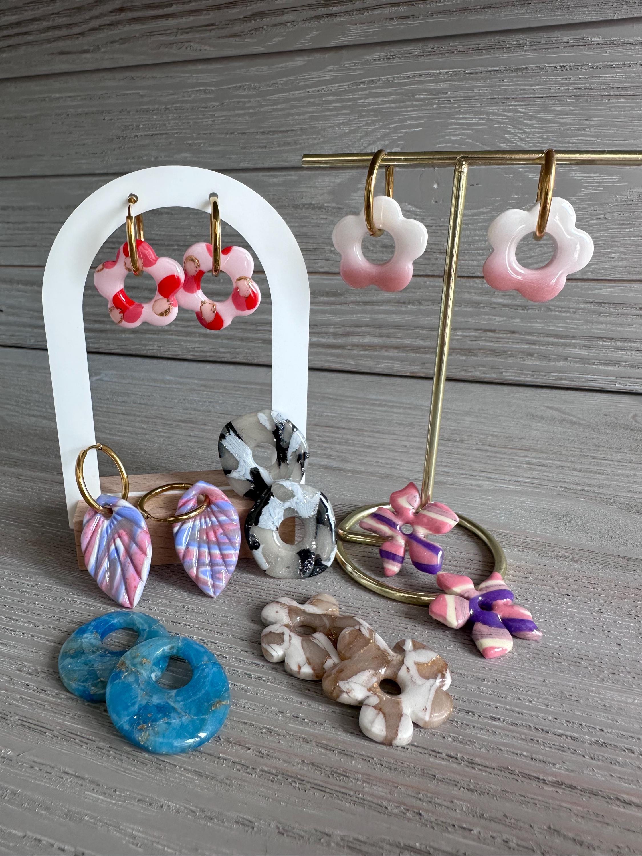URROMA Lot 18 Emporte-pièces Géométriques Argile Polymère - Fabrication Bijoux Boucles D'Oreilles