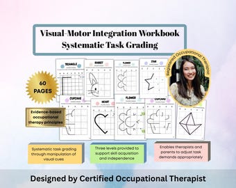 Visual-Motor Symmetry Workbook | OT Designed Handwriting Practice (Digital Download)