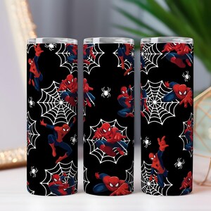 Spiderman Tumbler Wrap Bundle: 32+ Superhero Designs (Digital Download) image 10