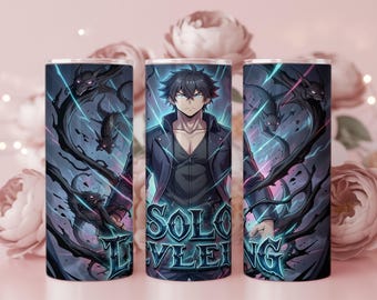 Anime Fantasy Tumbler Wrap PNG – Sublimation for 20oz  30oz Straight  Tapered Tumblers – Digital Download