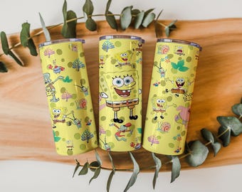 Ocean Cartoon Tumbler Wrap PNG | 20oz Straight & Tapered | Underwater Friends Sublimation | Digital Download