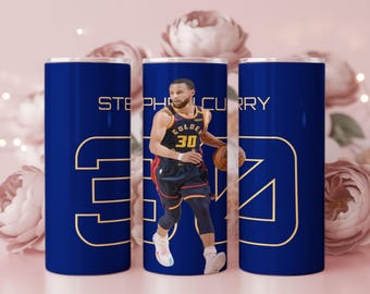 Basketball Player Curry Tumbler Wrap, 20oz Skinny Sublimation Design PNG Digital Download