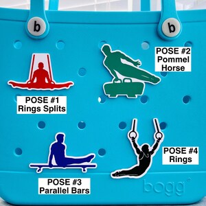Male Gymnast Bogg Bag Charms, Pommel Horse, Gymnastics Rings, Parallel Bars, Gymnastics Mom, Boy Gymnastics, Sports, Vaulting Horse