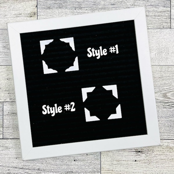 Letterboard Photo Corners, Picture Holders, Felt Board Gift Card Attachment, Baby Photos, Wedding Embellishments