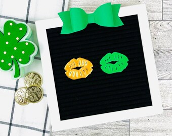 Leprechaun Kiss For Letterboards, St Patrick's Day Decorations, Irish Accents For Feltboards, Leprechaun Decor