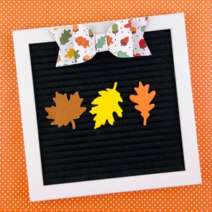 Autumn Leaves Set For Letterboards, Fall Tiered Tray Decor, Feltboard Autumn Accessories, Faux Fall Leaves