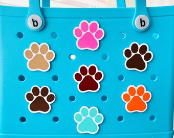 Paw Print Charms For Bogg Bags, 3D Printed Dog Paws, Animal Lover Gift, Pet Paws, Bogg Animal Paw Prints