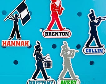 Personalized Marching Band Bogg Charms, Customized School Band Bogg Bits, Trumpet, Drum Line, Musical Instruments, Color Guard, Majorette