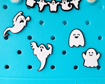Bogg Bag Halloween Ghost Charms, Scary Ghosts, Happy Ghosts, Autumn, Fall, Bogg Garland, Spooky Purse Charms, Spooky Season