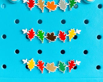 Leaf Garland For Bogg Bags, Autumn Bag Charms, Fall Bogg Bits, Thanksgiving, Bogg Pop In Buttons, Bag Tags, Purse Charms
