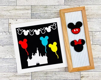 Magical Icon Bundle For Letter Boards, Family Vacation Sign, Felt Board Garland, Theme Park Castle, Amusement Park Vacation