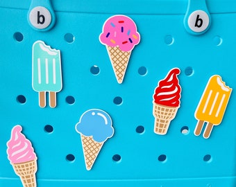 Ice Cream Cone Bogg Charm, Popsicle, Soft Serve Cone, Summer Treats, Fun In The Sun, Bogg Bag Summer Bits