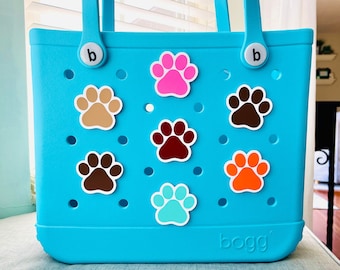 Pet Paw Print For Bogg Bags, 3D Printed Animal Paws, Croc Bag Dog Pop In Charms, Beach Bag Tags, Pool Bag Pet Charms, Bogg Bag Pet Paws
