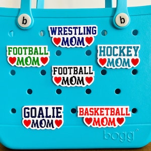 Sports Mom Bogg Bits, Basketball, Hockey, Football, Wrestling, Baseball, Volleyball, Water Polo, Pop In Bogg Charms, Basketball Mom Bogg Bit