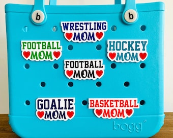 Sports Mom Bogg Bits, Basketball, Hockey, Football, Wrestling, Baseball, Volleyball, Water Polo, Pop In Bogg Charms, Basketball Mom Bogg Bit