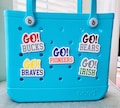 Bogg Bag Go! Team, College Sports Team Charms, Custom Football Team, Athletic Charms For Bogg Bags, High School Sports, Team Spirit Bogg