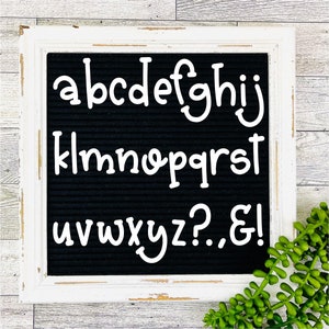 Letter Board Alphabet Set, The Love Letterset, Lower Case Letters For Felt Boards, Letter Board Set, Message Board Letters, Word Board
