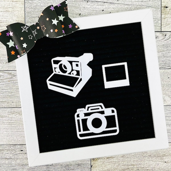 Letterboard Retro Camera, Photo Booth Accessories, Felt Board Film Camera, Wedding Photo Booth Sign, Instant Camera