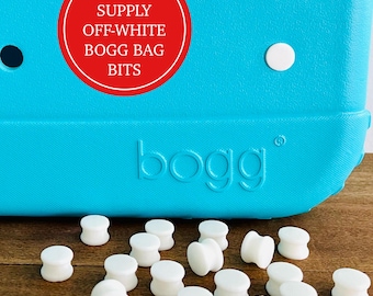 Off-White Bogg Bag Bits, DIY Bogg Charms, Limited Supply Accessory Anchors For Bogg Bags, Charm Button Backs, Make Your Own Bogg Charm