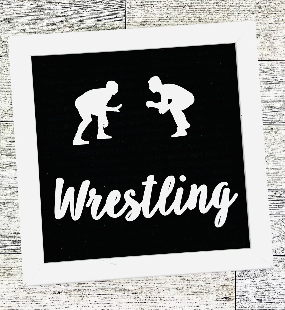 Wrestler Letters Wrestling Icons for Letter Boards, Sports Felt Board, Wrestling Mom ...