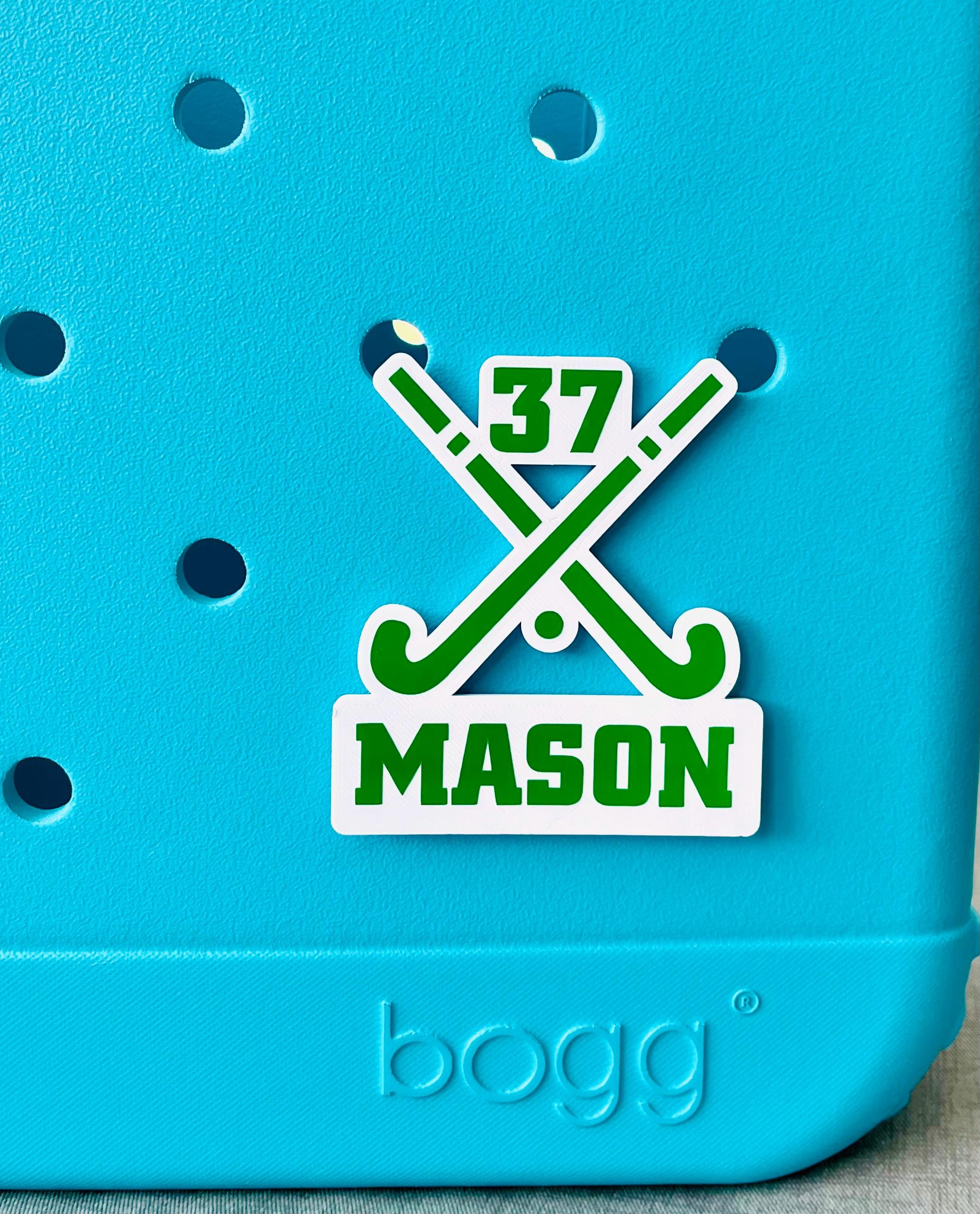 Bogg Bag Personalized Field Hockey Bits, Custom Sports Charms, Athletic Bogg Bits, Field Hockey Mom Bogg Charm, Hockey Player Custom Charm