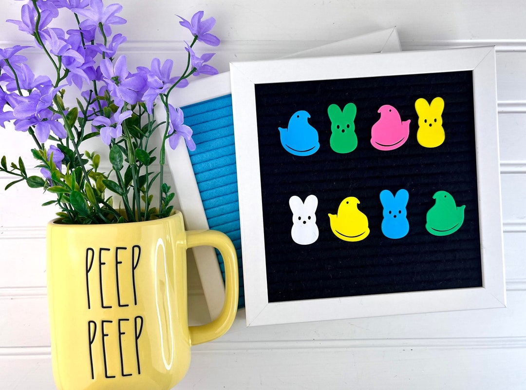 Marshmallow Bunnies and Chicks for Letterboards, Happy Easter