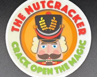 Nutcracker Ballet Sticker: Holiday Magic Vinyl Decal
