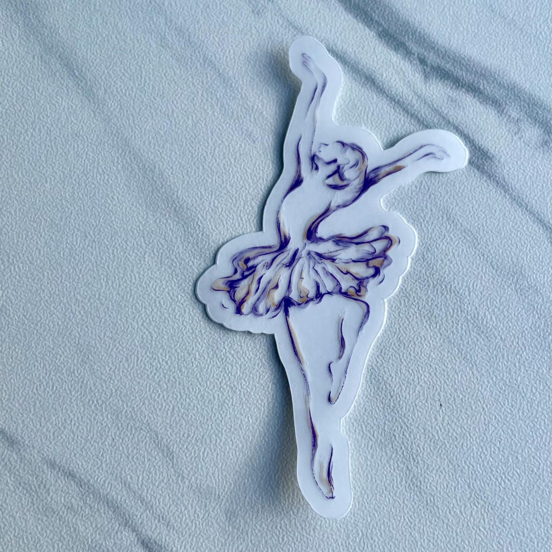 Tiny Dancer Ballerina Sticker - Etsy