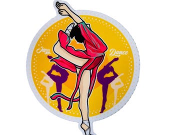 Jazz Dancer Sticker: Waterproof Vinyl Decal