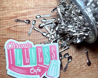 Chronic Illness Cafe Sticker: Salt is a Food Group, POTS EDS Awareness
