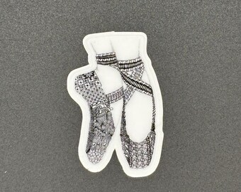 Mini Dance Shoes 5-Piece Sticker Set – Clear Background