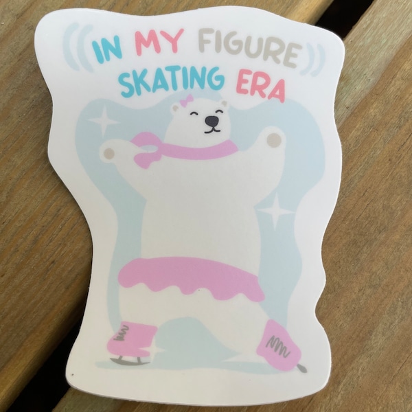 In My Figure Skating Era Sticker, Laptop Sticker, Skate Sticker, Gifts For Figure Skaters, Ice Skating