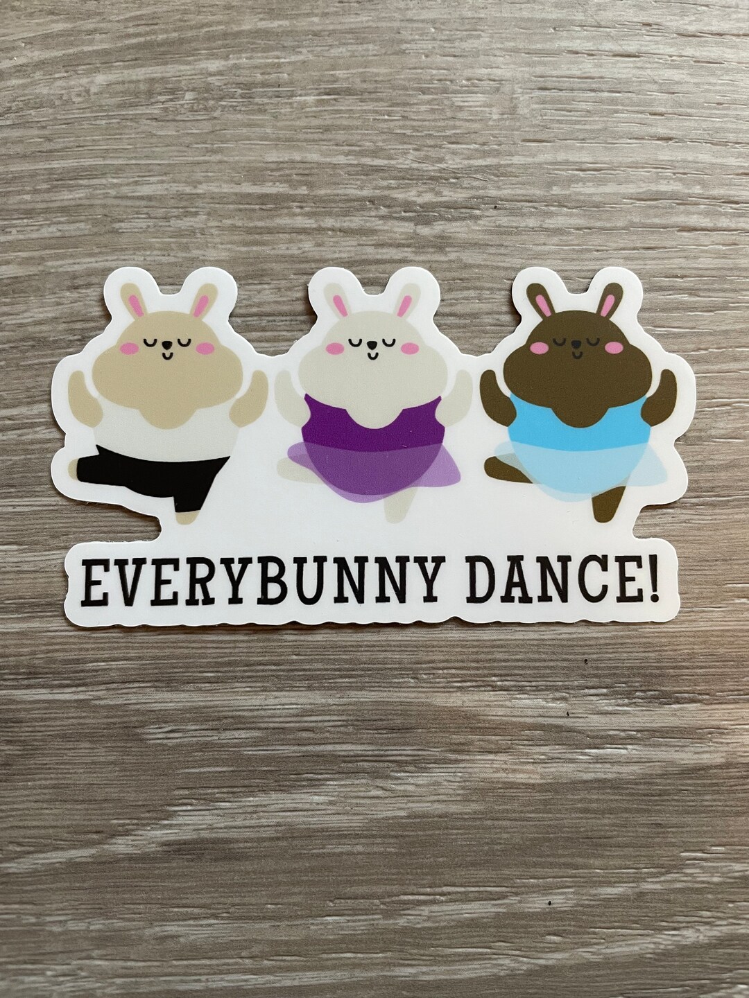 Everybunny Dance Vinyl Sticker Laptop Sticker Dance Sticker Etsy