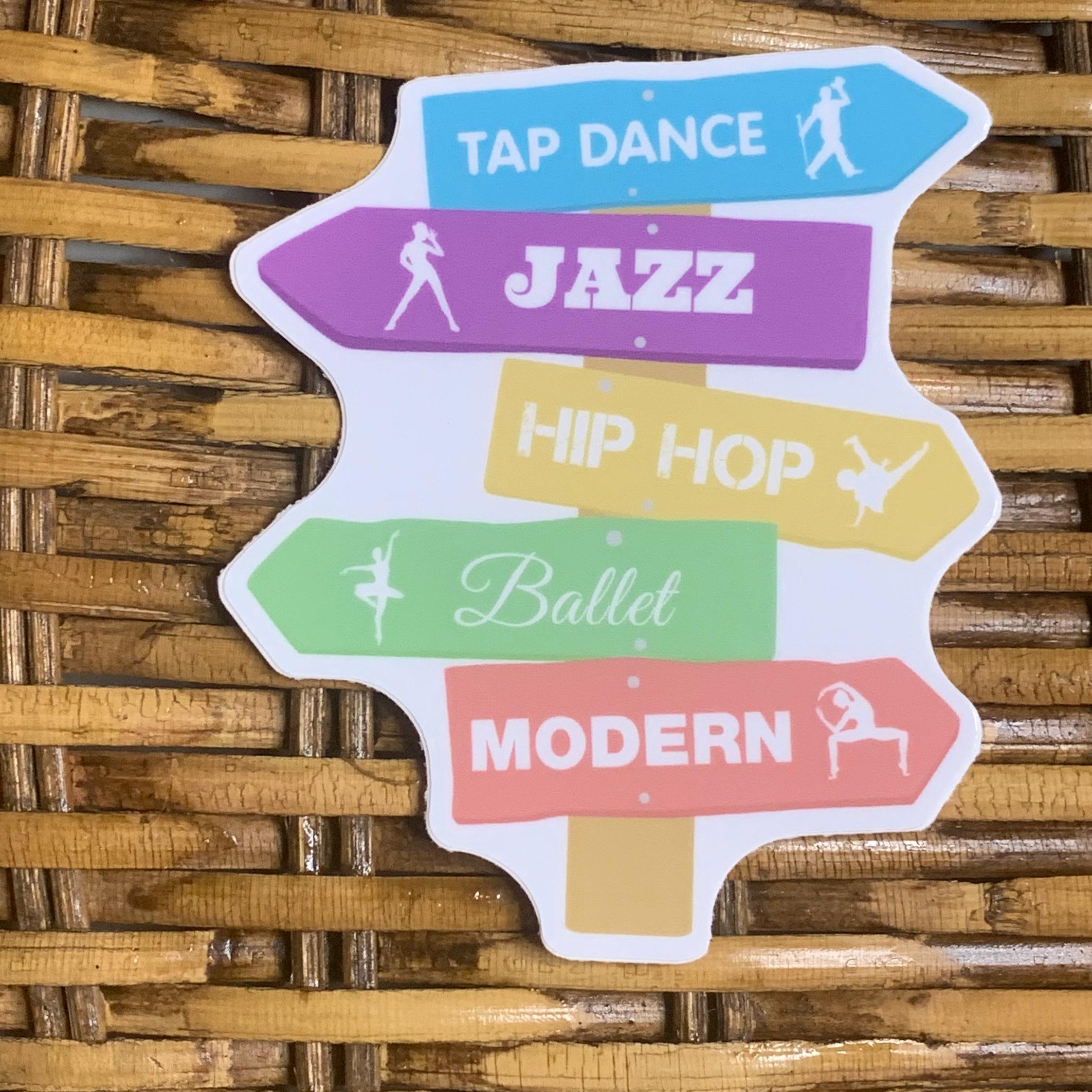 Dance Direction Sign Vinyl Sticker: Ballet, Tap, Jazz, Hip Hop - Etsy