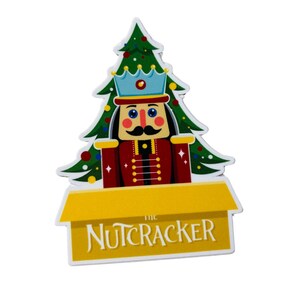 Nutcracker Holiday Scene Vinyl Sticker, Dance Sticker, Ballet Gift, Nutcracker Gift
