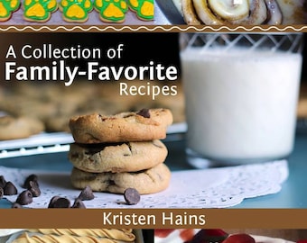Family Recipes PDF Download, Favorite Recipes, Cinnamon rolls, Cut-out Sugar Cookies, Instant Download