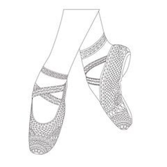 4 printable coloring pages zentangle coloring book dance shoes etsy