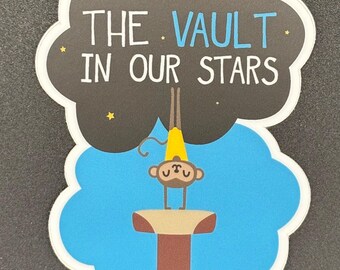 The Vault In Our Stars Gymnastics Vinyl Sticker