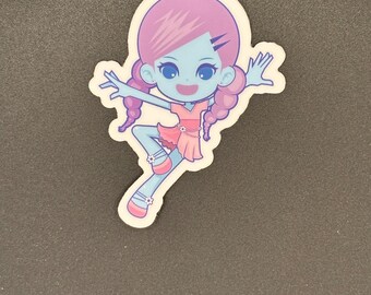 Cartoon-Style Dancer Sticker, Dance Sticker, Ballet Gifts, Denali & Co.