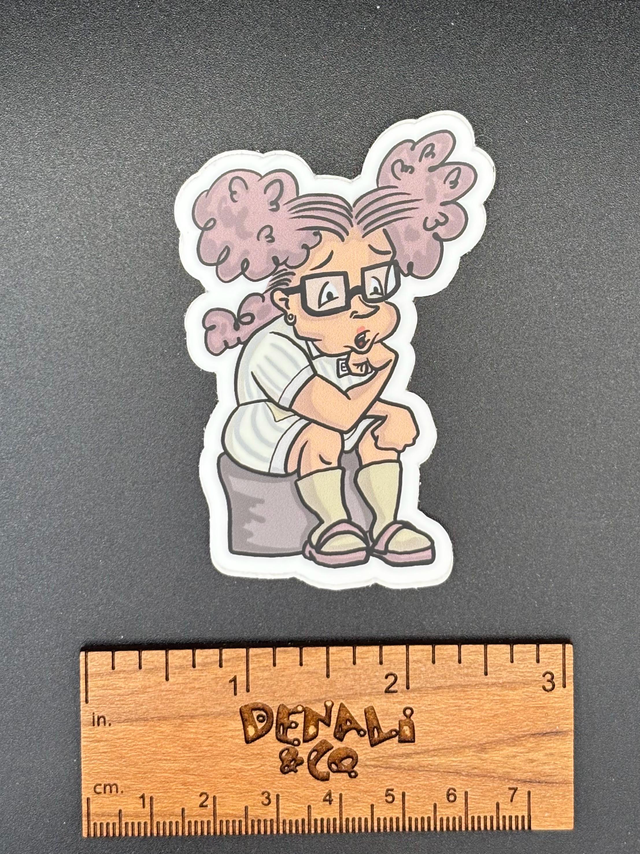 Edna: the Overthinker Sticker, Vinyl Decal, Sarcastic Cook, Gifts for ...