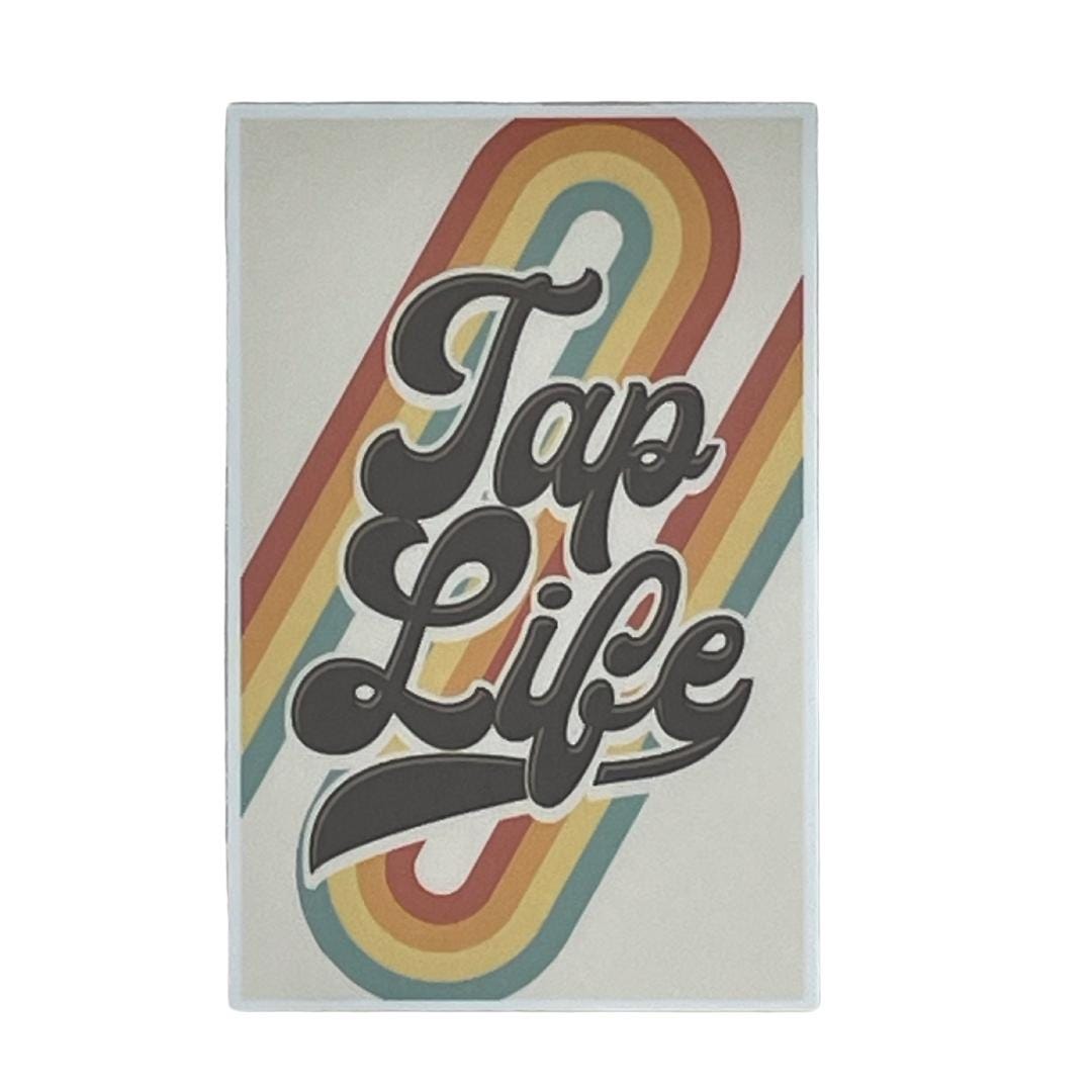 Tap Comic Sticker Tap Life Retro Sticker: Weatherproof Dance Gift - Etsy