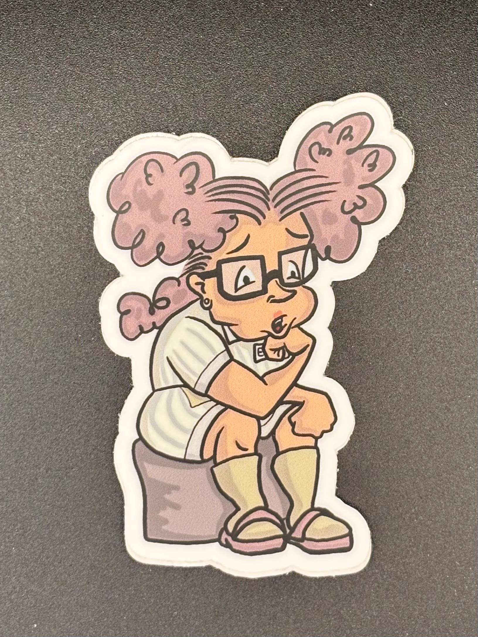 Edna: the Overthinker Sticker, Vinyl Decal, Sarcastic Cook, Gifts for ...