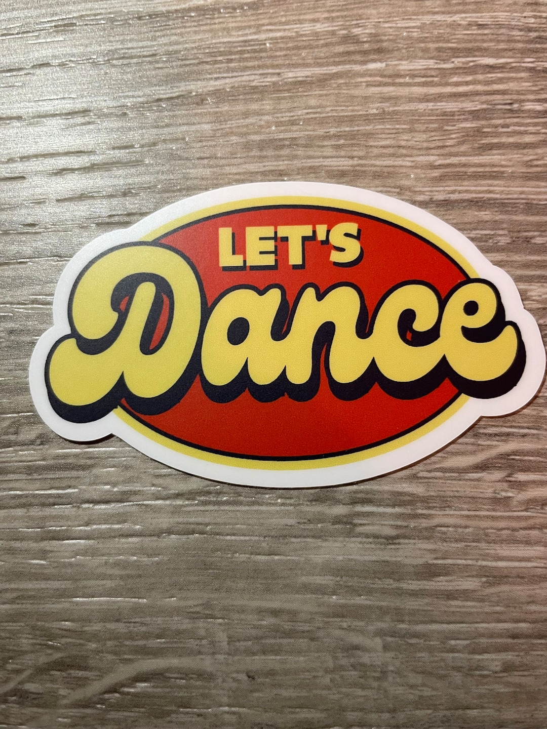 Let's Dance V2 Diecut Dance Vinyl Sticker, Vinyl Decal, Laptop Sticker