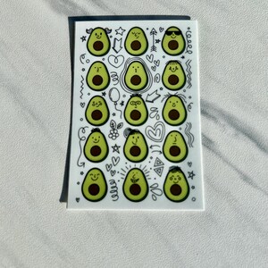 Merry Band of Avocados Vinyl Sticker