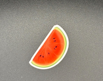 Mini Watermelon Vinyl Sticker, 1.6" x 2", Fruit Sticker