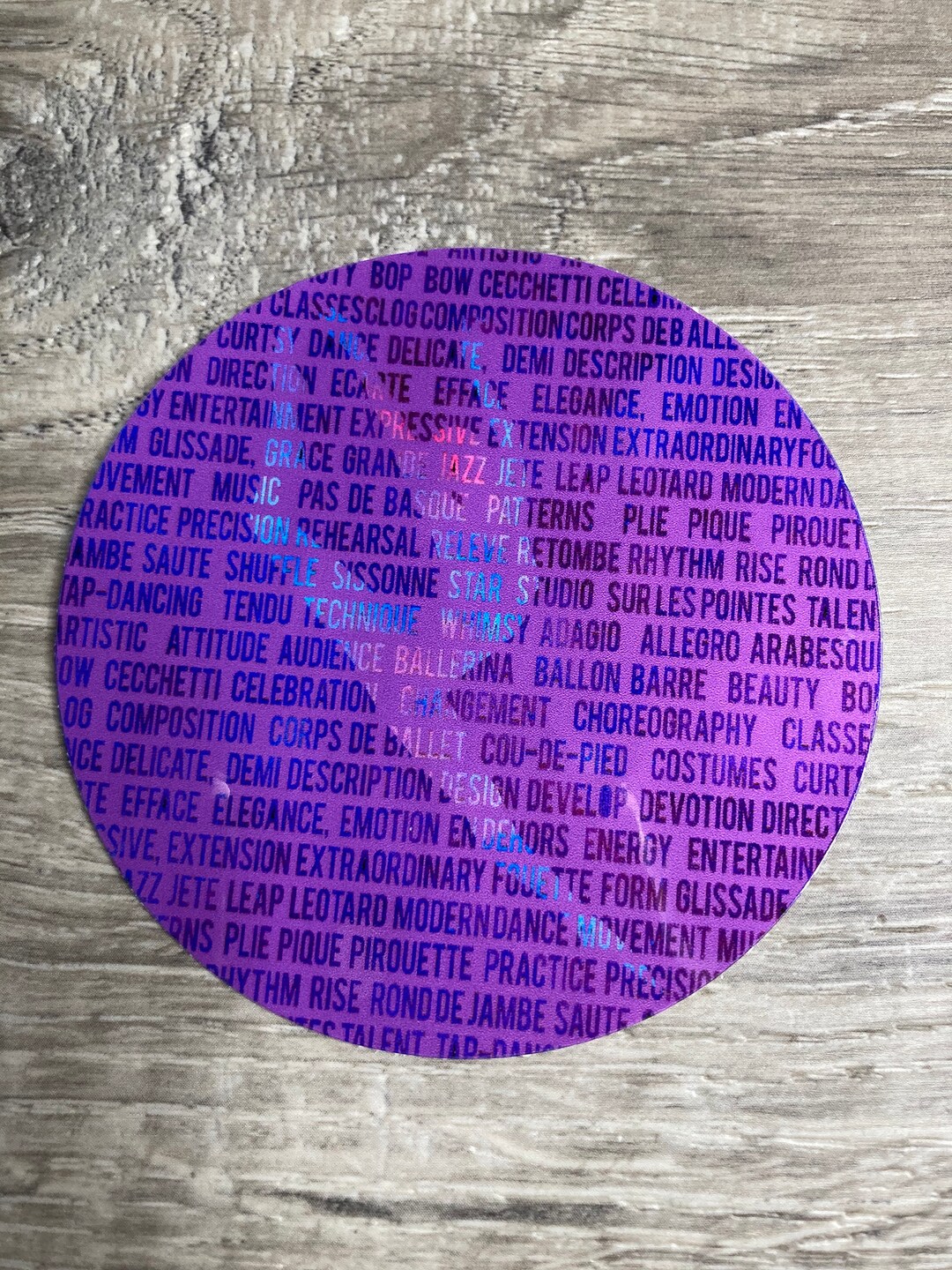 Dance Wordgram Sticker, Vinyl Decal, Laptop Sticker, Dance Sticker