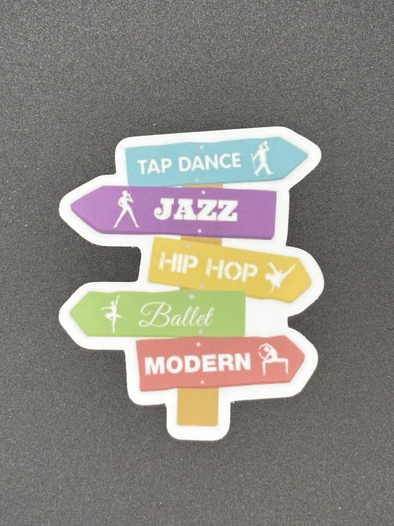 Dance Direction Sign Vinyl Sticker: Ballet, Tap, Jazz, Hip Hop - Etsy