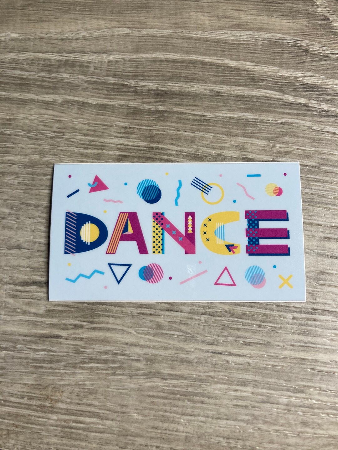 Confetti DANCE Vinyl Sticker Vinyl Decal Laptop Sticker Etsy