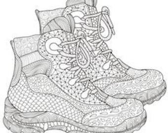 Printable Coloring Page Zentangle Camping Coloring Book